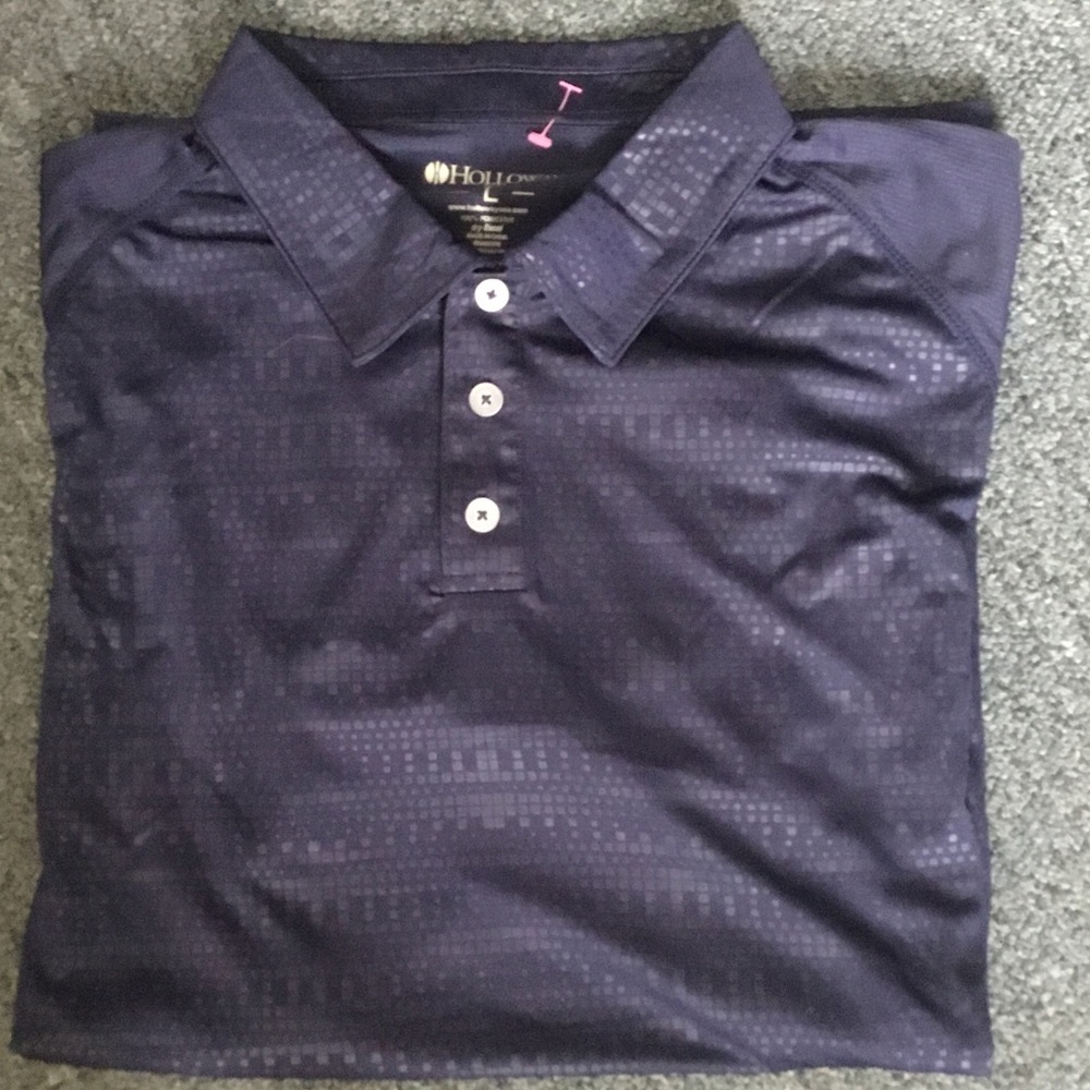 Holloway Men's Dark Blue Polo - Picture 5 of 5